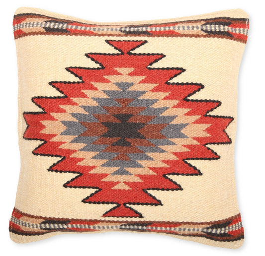 Wool Maya Modern Pillow with Insert