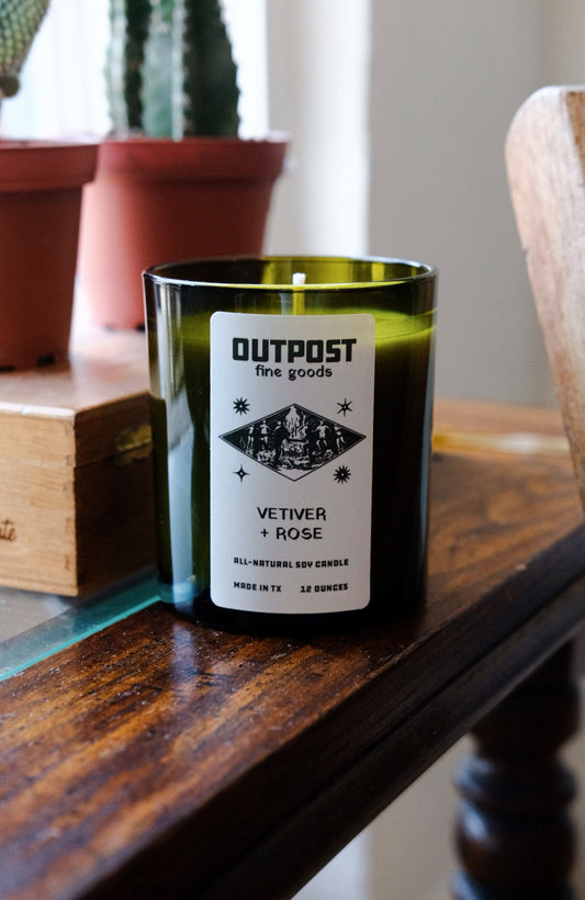 Outpost Candle - Vetiver + Rose