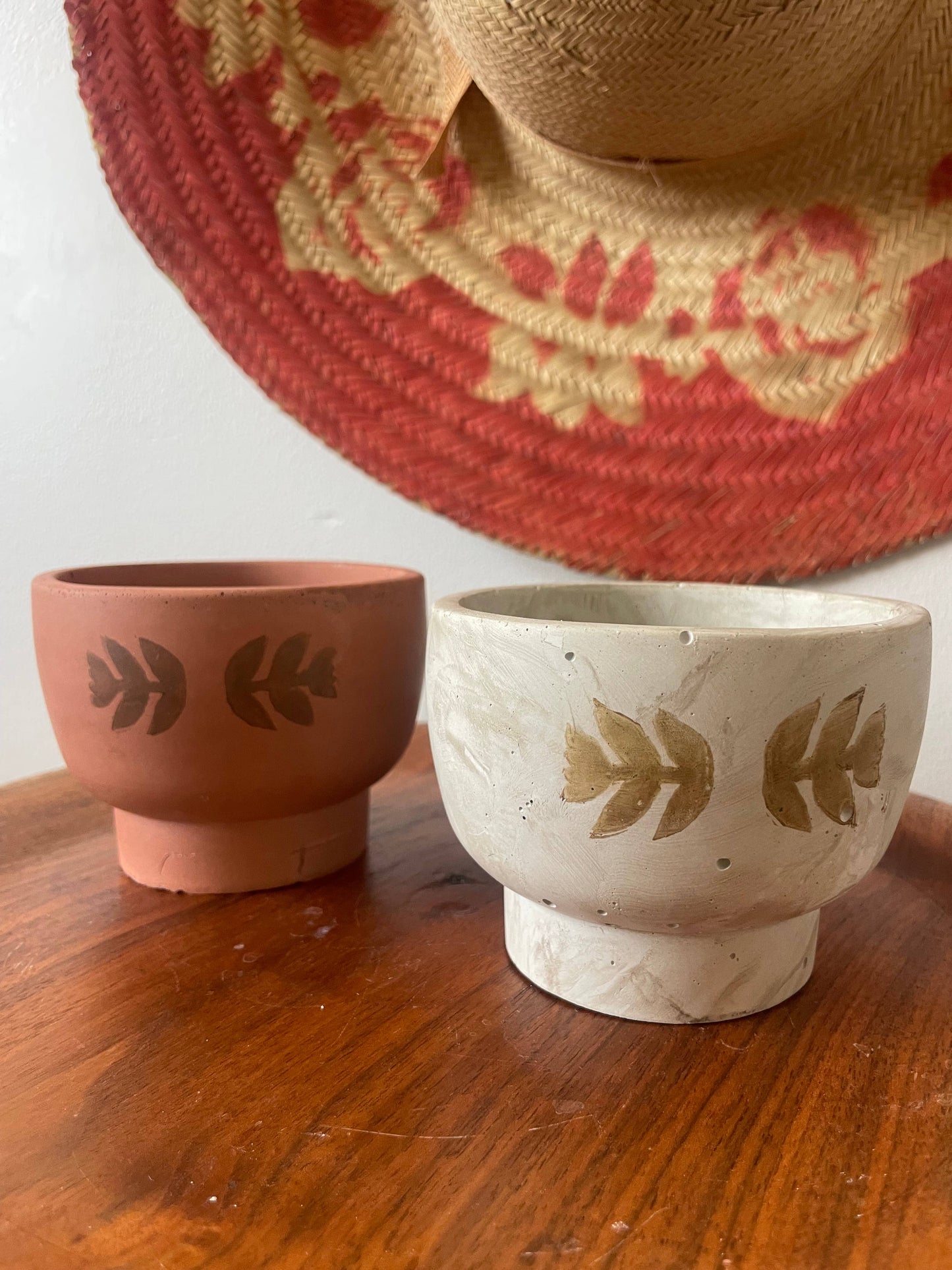 Bowl Folk Flower Planter