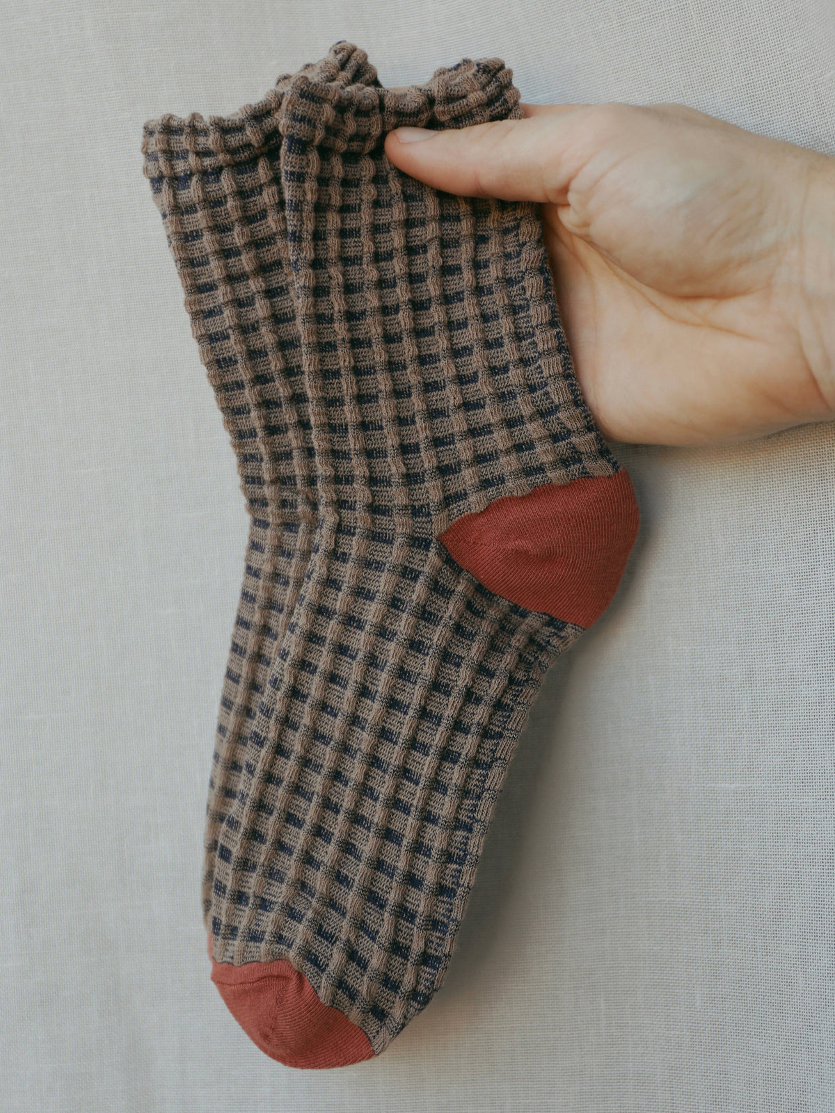 Sunset Dahlia Knit Socks