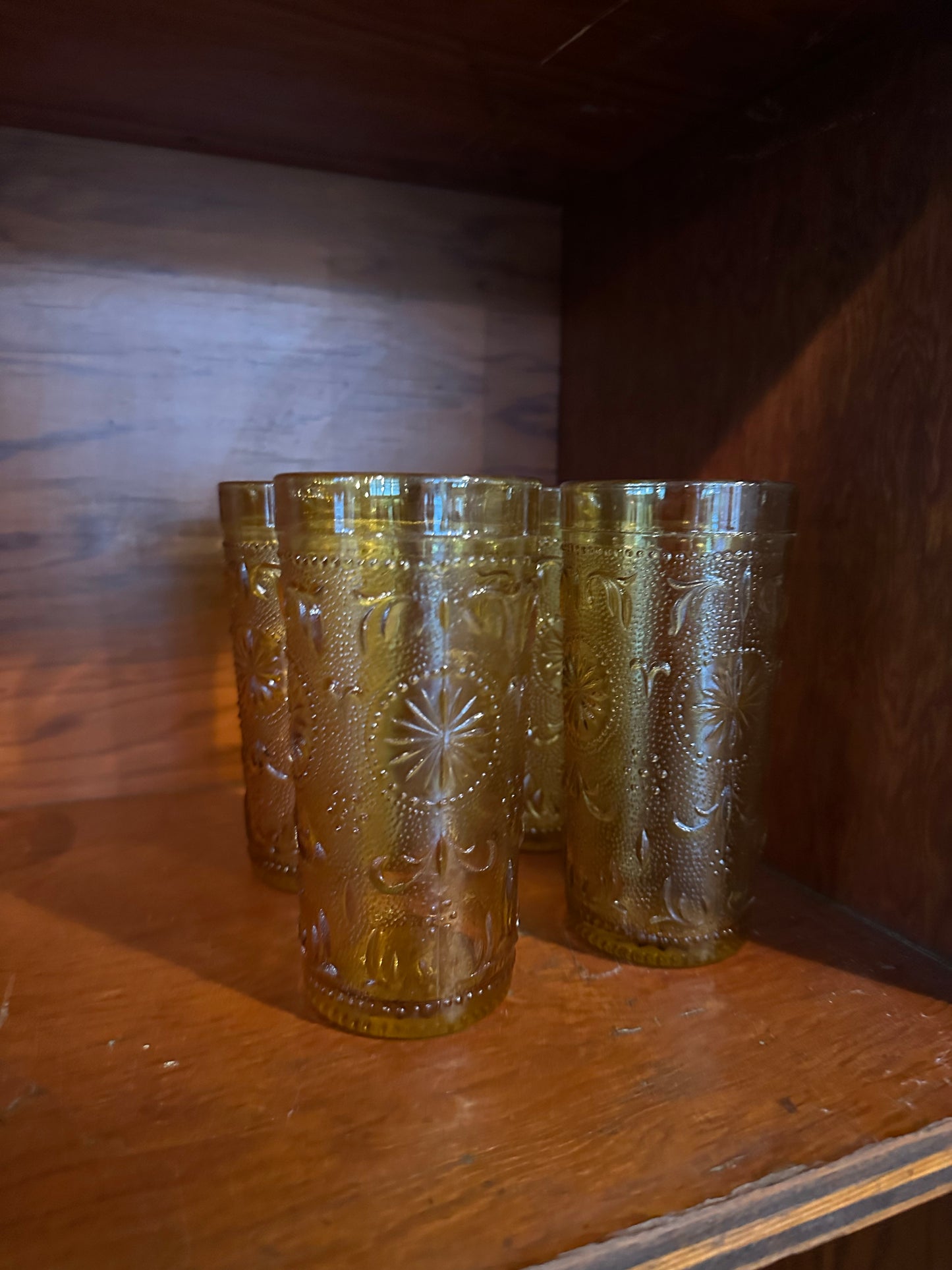 Embossed Juice Glasses 1960s