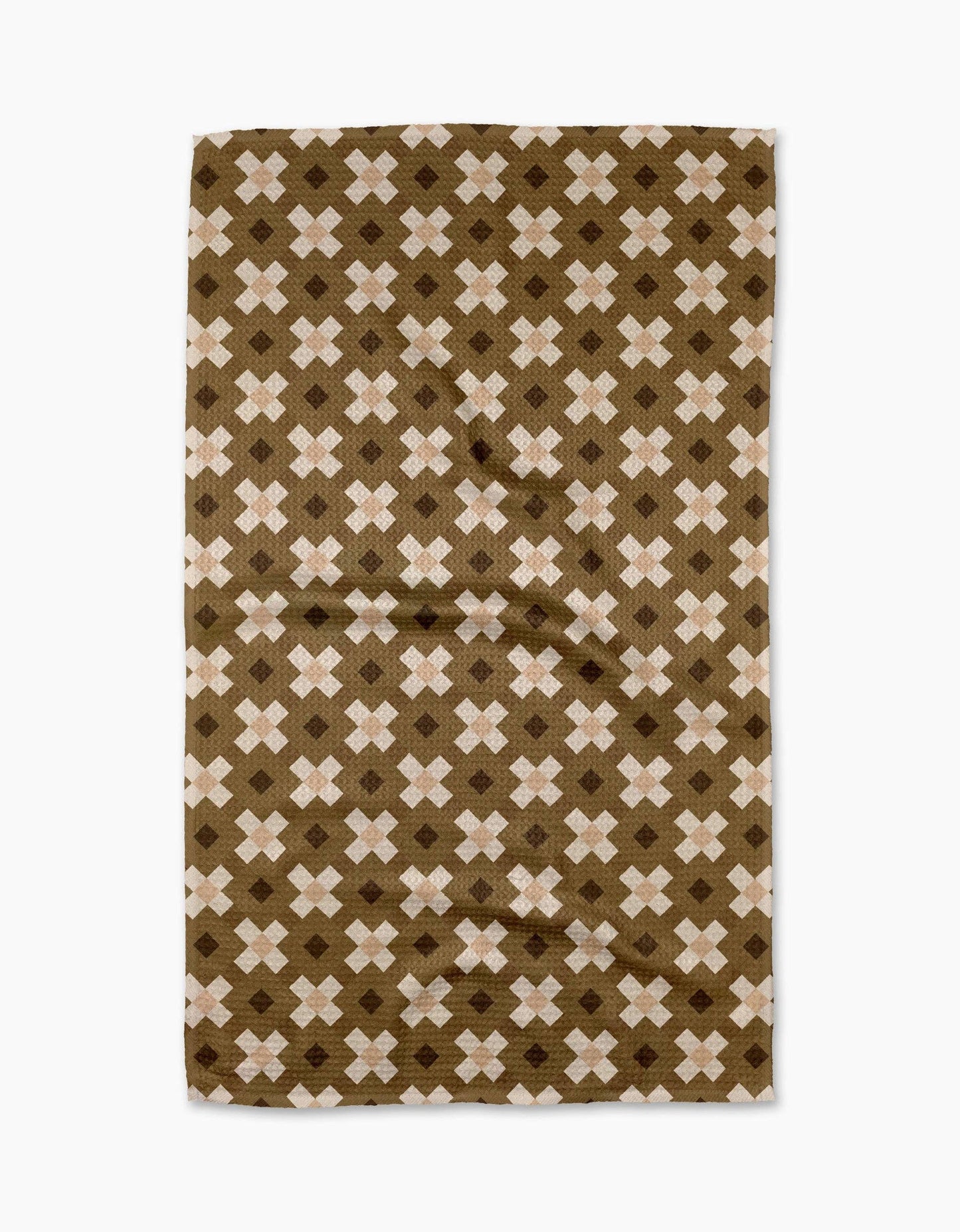 Olive Geo Tea Towel