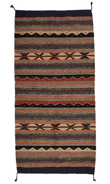 32" x 64" Handwoven Azteca Rug X Design