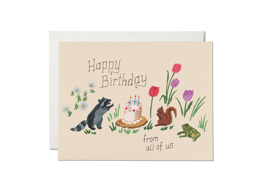 Birthday Critters card