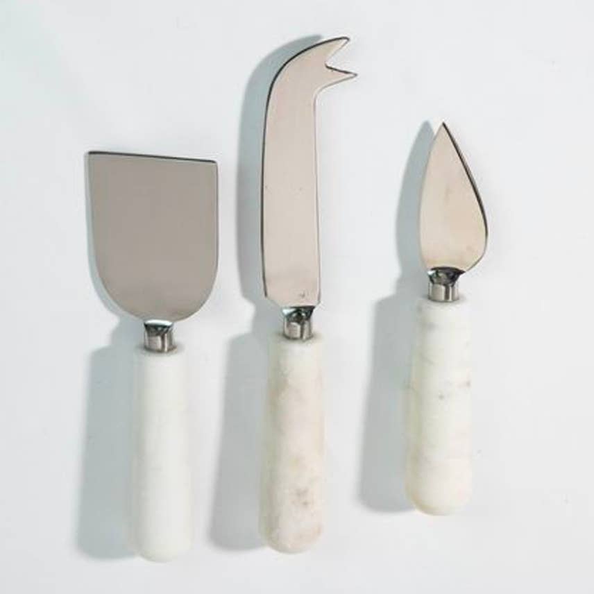 Marble Cheese Board Tools - Set of 3 knifes
