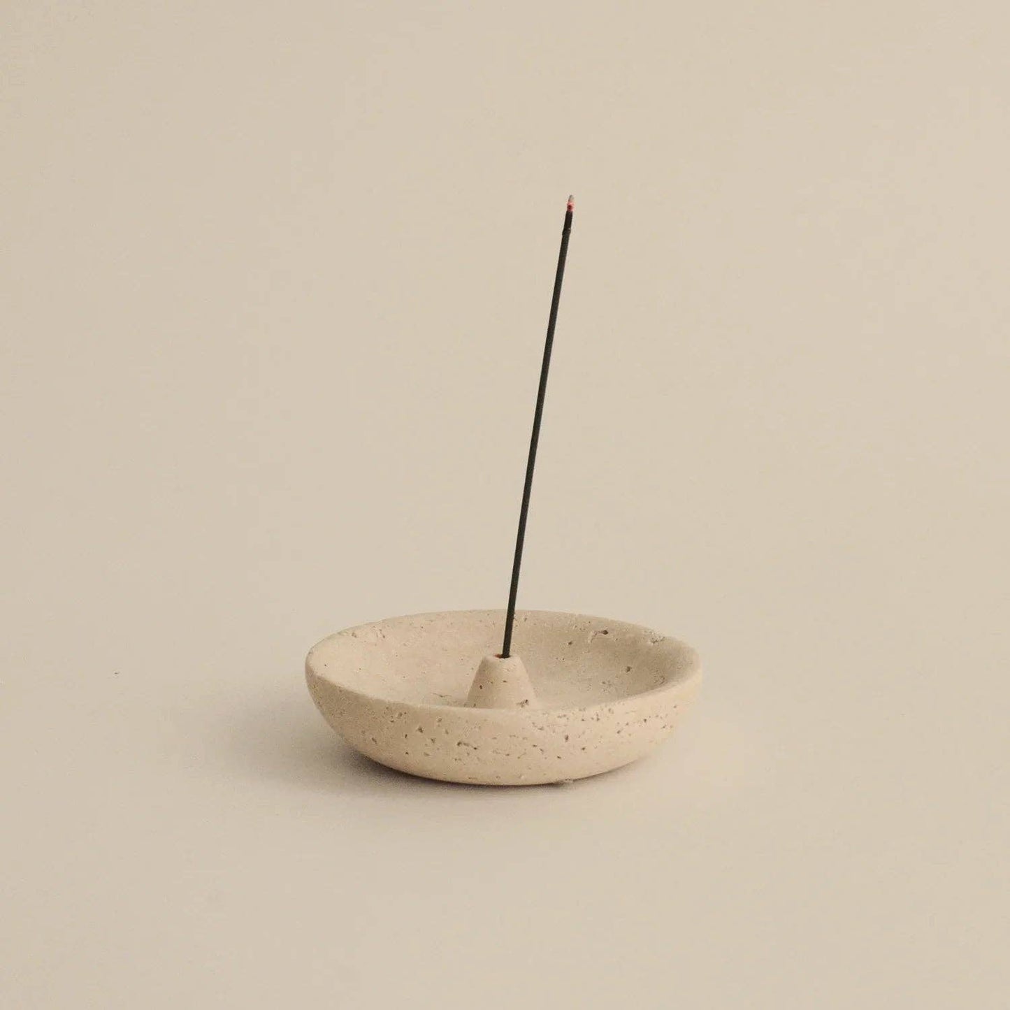 Travertine Incense Holder Plate