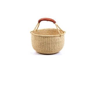 African Market Basket | Ghana Bolga Basket | Dye Free