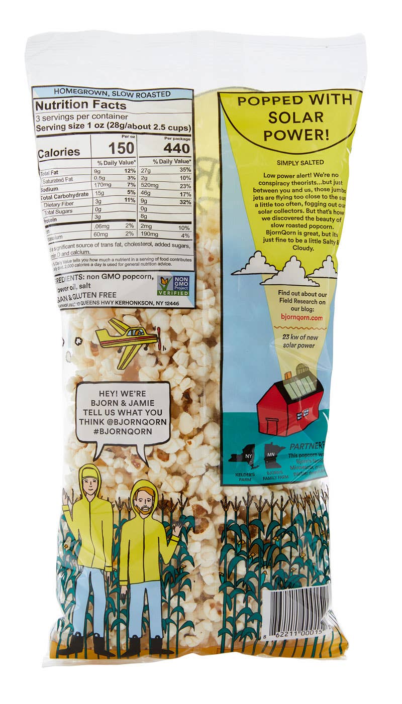 3oz Cloudy BjornQorn Popcorn