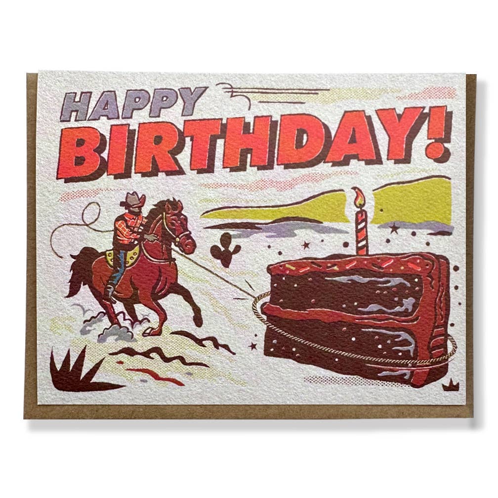 Cowboy Lasso Birthday Card