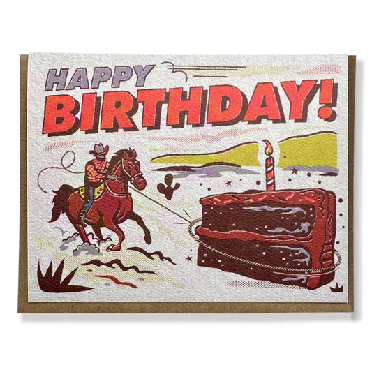 Cowboy Lasso Birthday Card