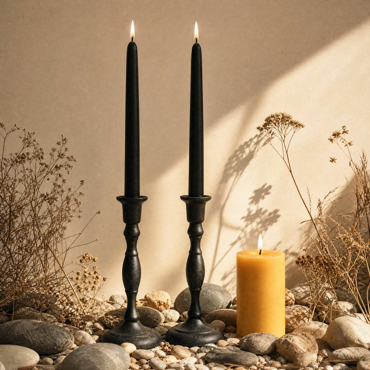 Beeswax Taper Candles – Dripless & Handmade in USA