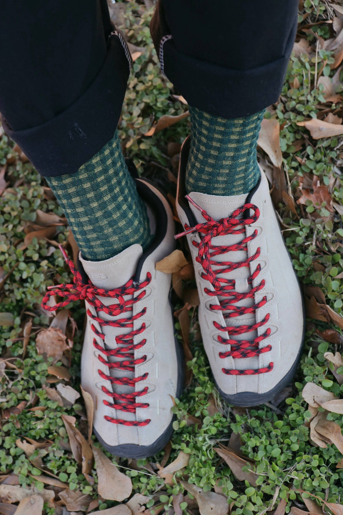Jade Vine Knit Socks