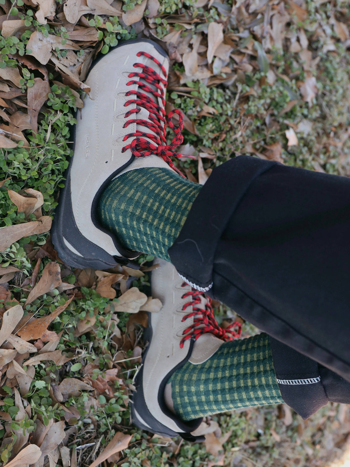 Jade Vine Knit Socks