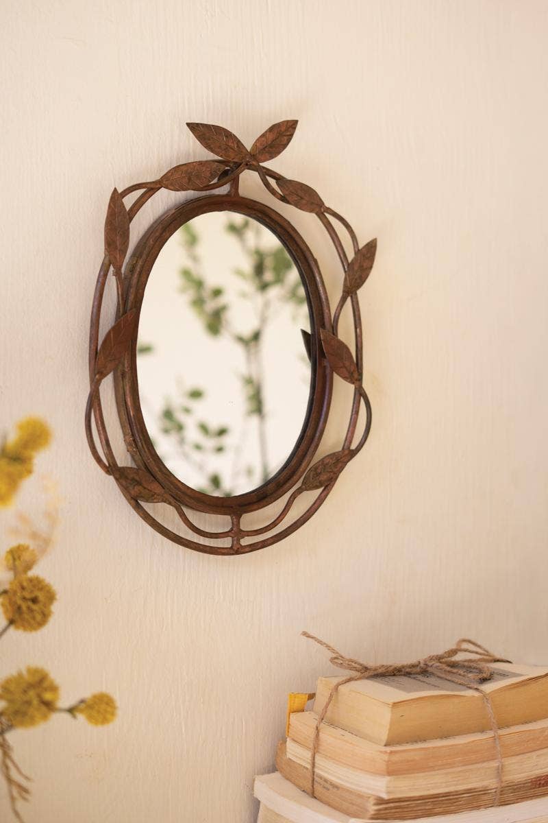 Iron VIne Framed Mirror