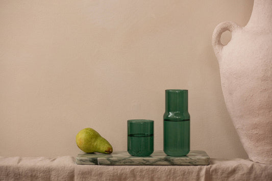 Tinted Glass Carafe - Forest