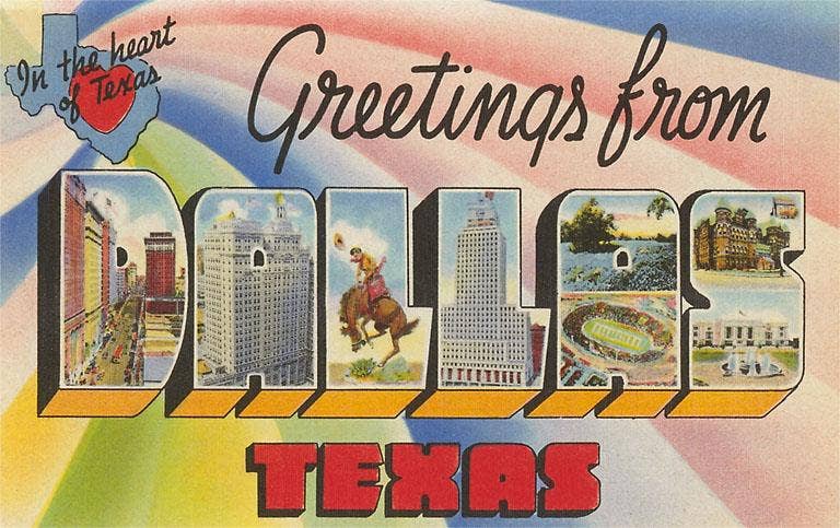 Greetings from Dallas, Texas Postcard
