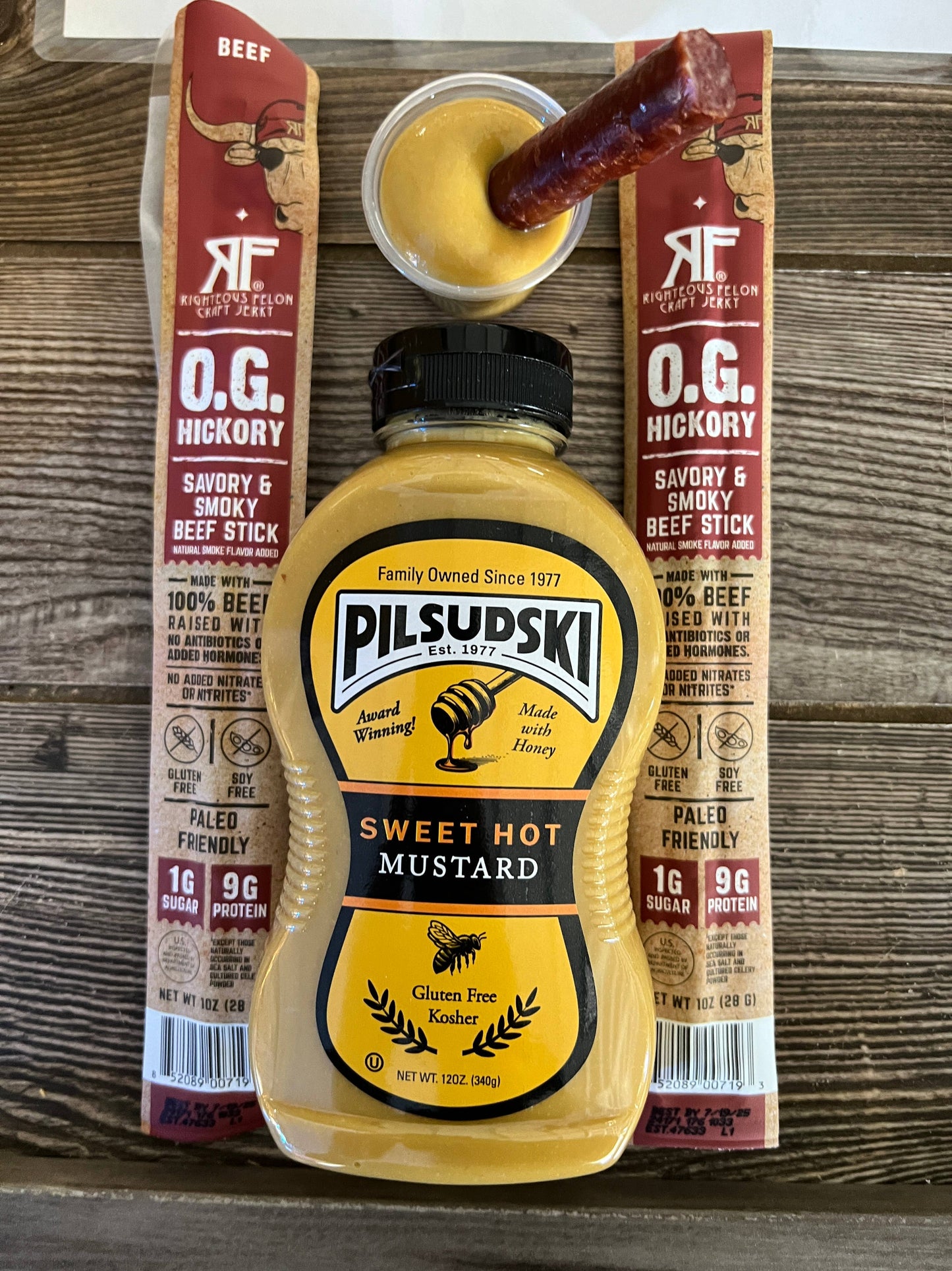 Sweet Hot Mustard with Honey 12 oz squeeze