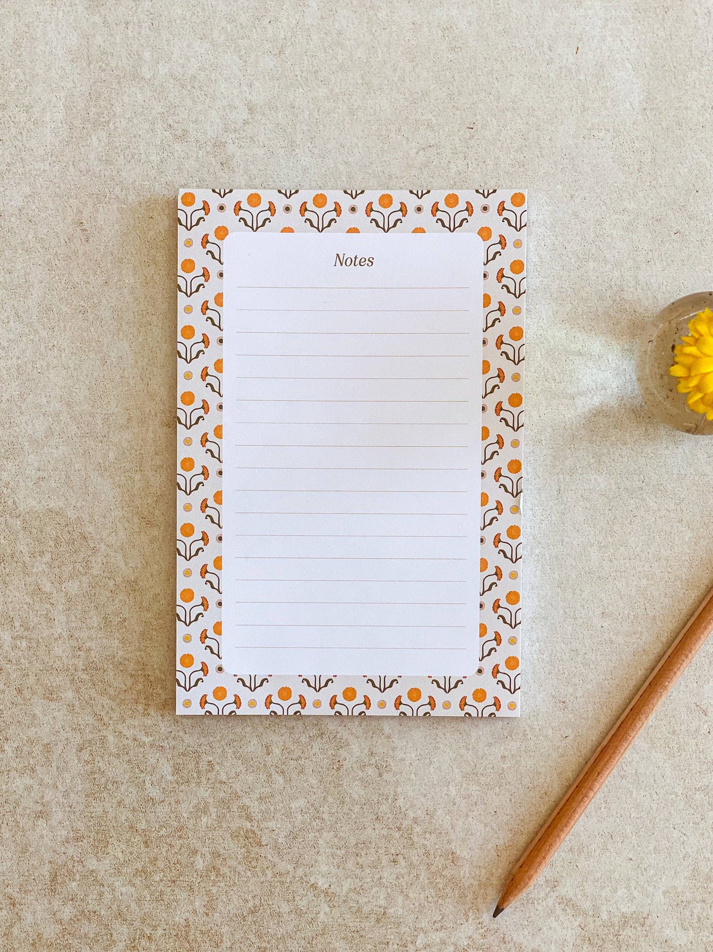 Calendula 4 x 6 Notepad