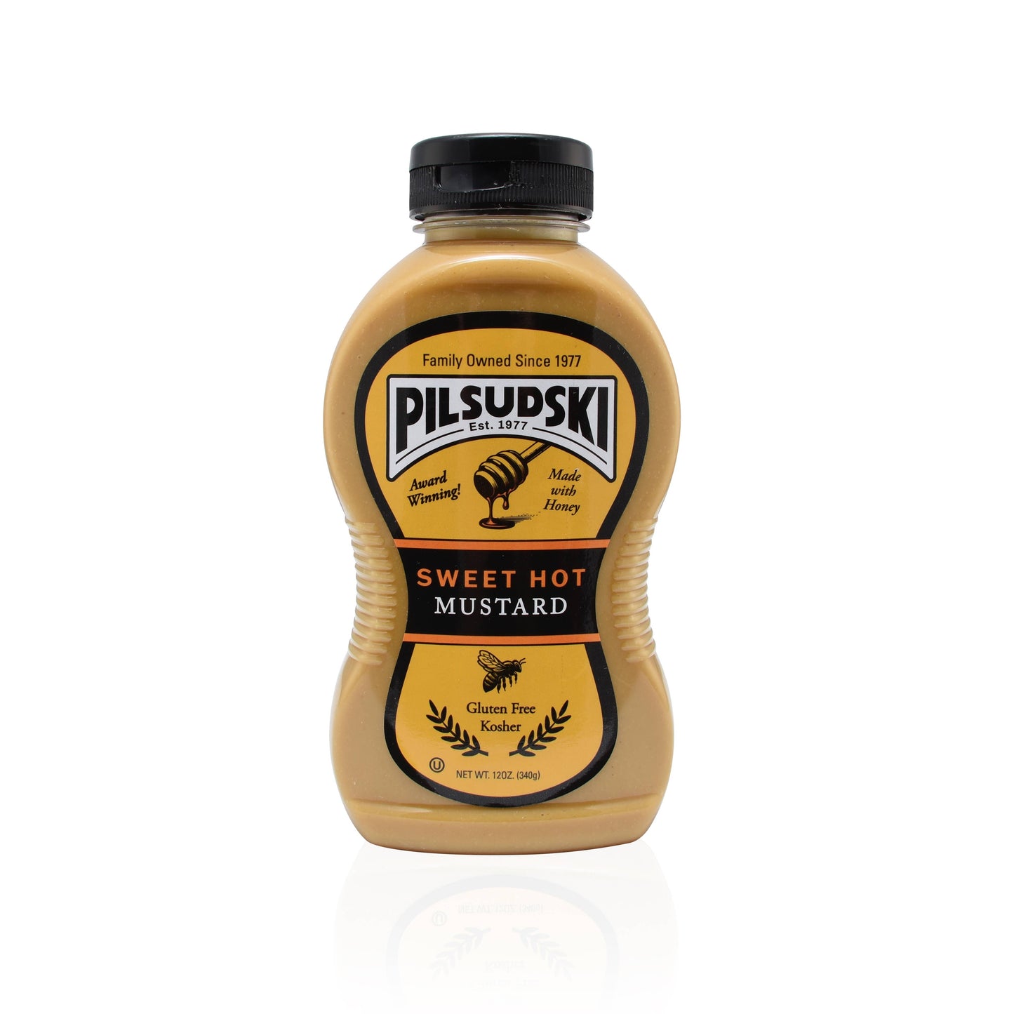Sweet Hot Mustard with Honey 12 oz squeeze
