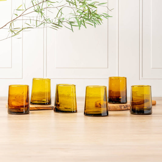 Moroccan Cone Glassware Small - Amber
