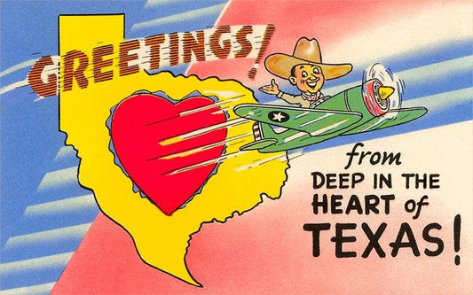 Greetings from Deep in the Heart of Texas Postcard