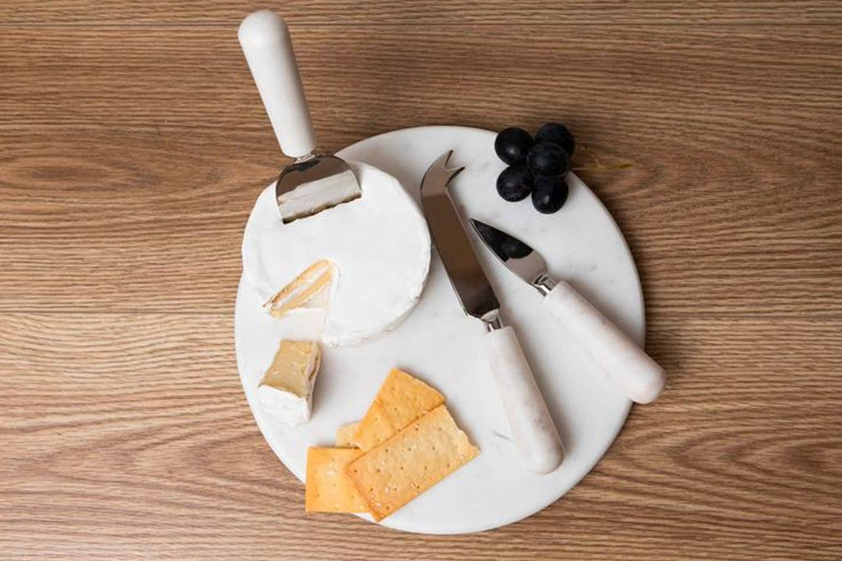 Marble Cheese Board Tools - Set of 3 knifes