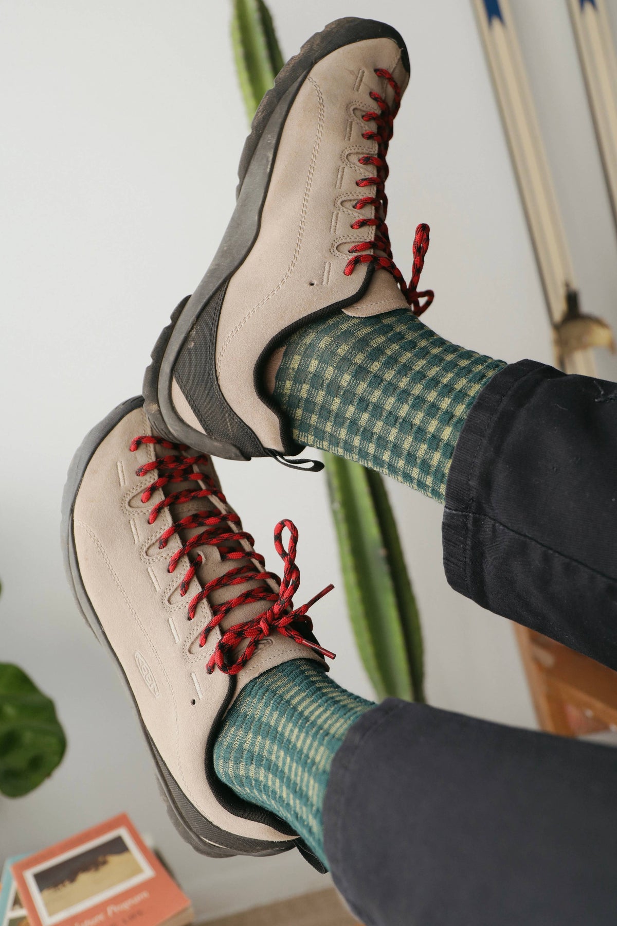 Jade Vine Knit Socks