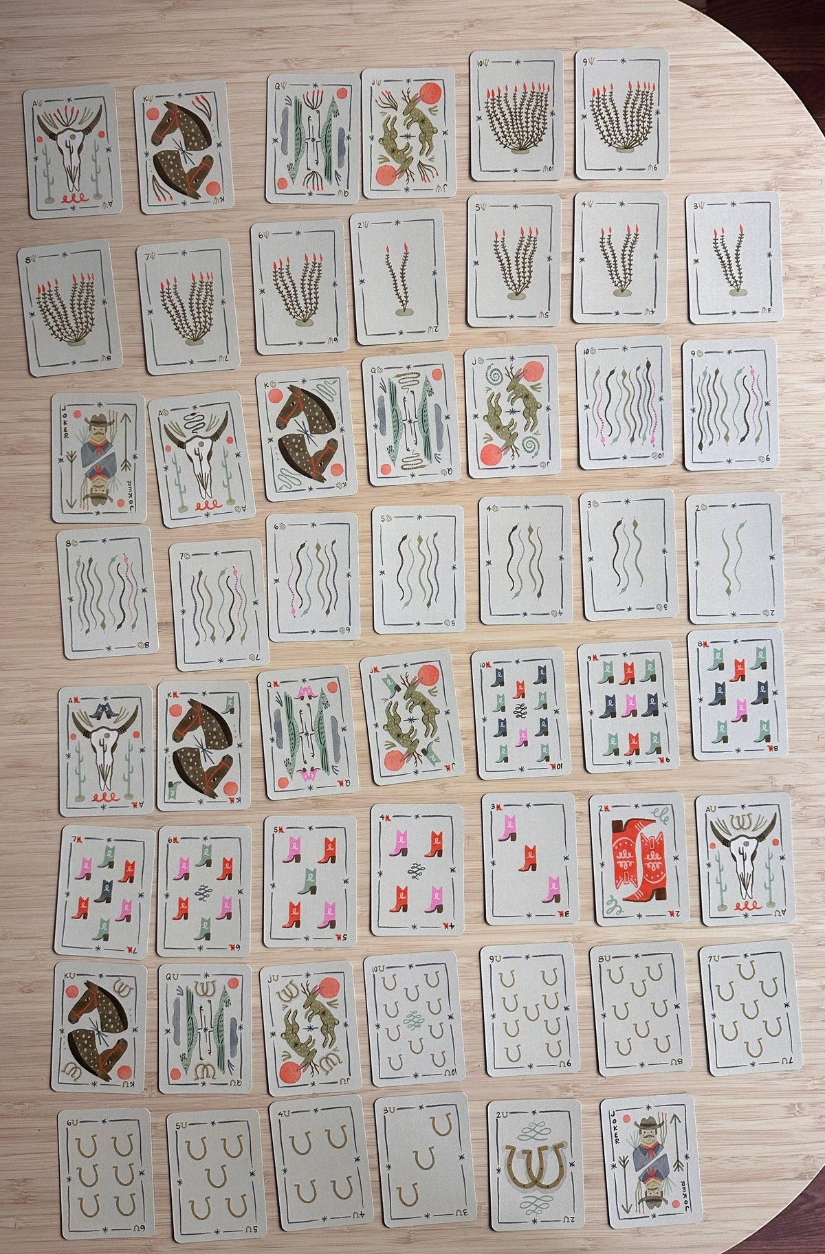 Desert Deck Hand-Drawn Playing Cards