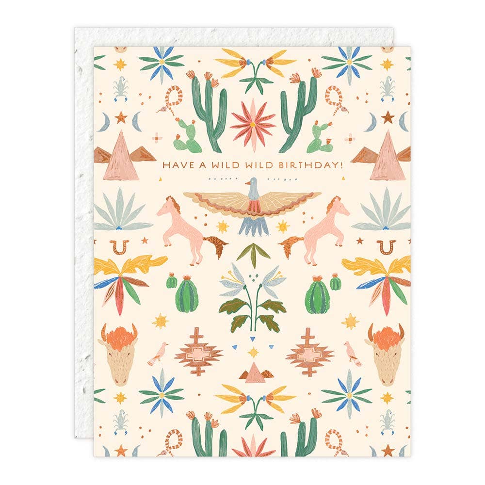 Western Toile Card