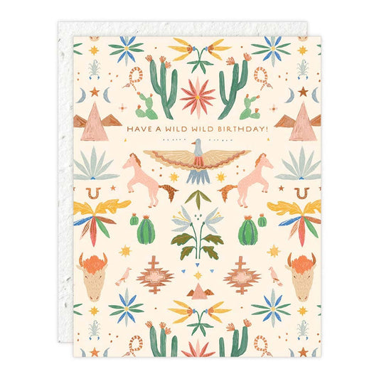 Western Toile Card