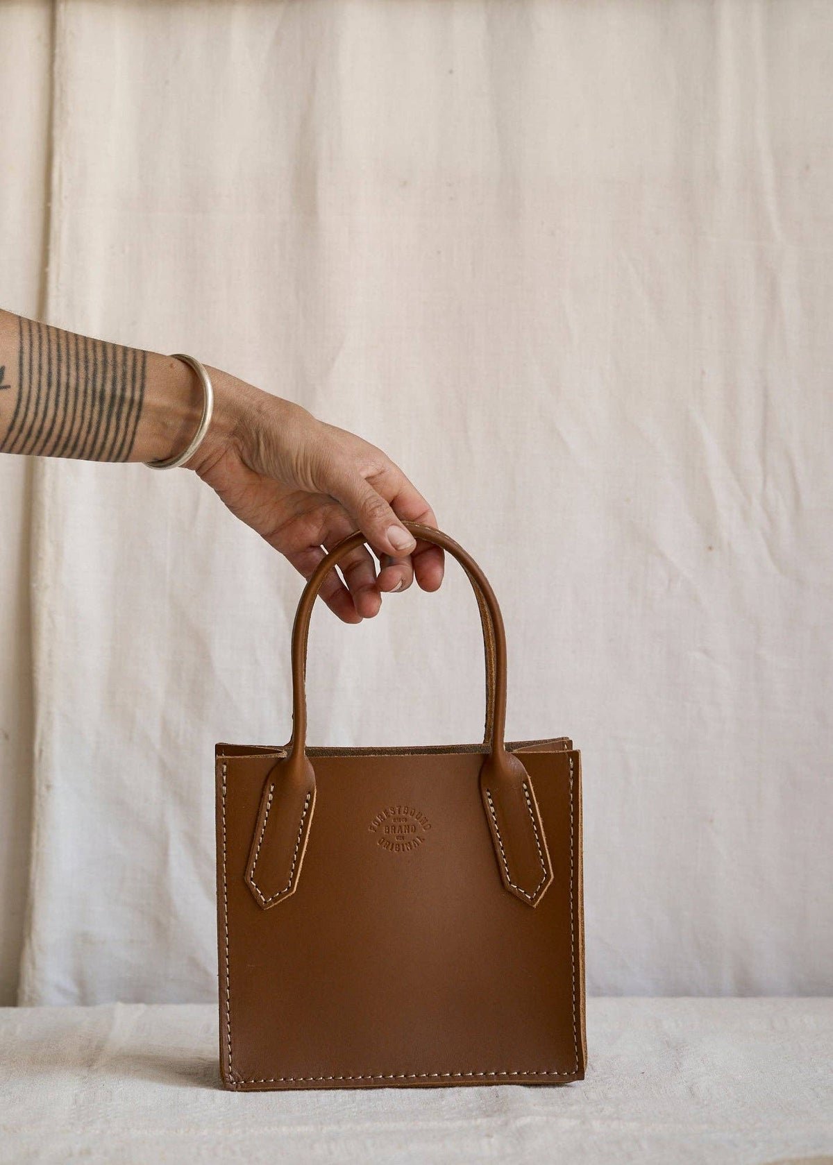 Bebe Leather Dock Bag in Walnut