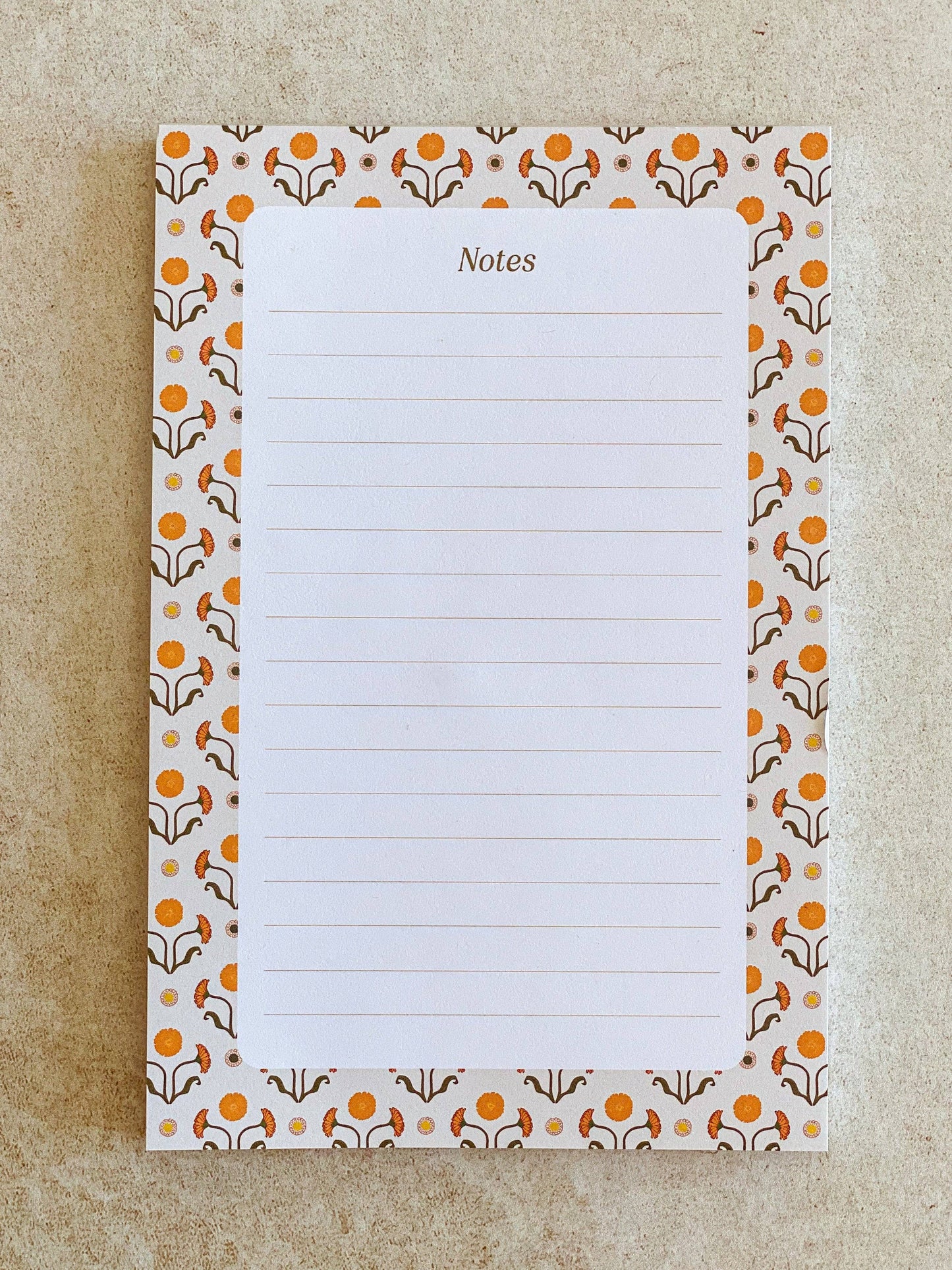 Calendula 4 x 6 Notepad