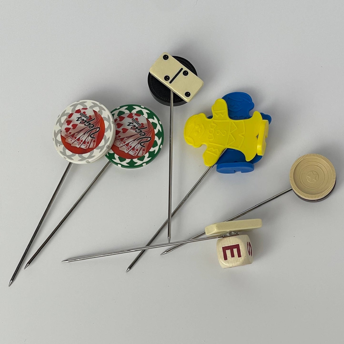 Vintage Game Piece Cocktail Picks